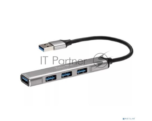 Переходник USB 3.0 -->USB3.0+3 USB2.0, Aluminum Shell, 0.2м Telecom <TA308U>