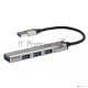 Переходник USB 3.0 -->USB3.0+3 USB2.0, Aluminum Shell, 0.2м Telecom <TA308U>
