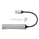 Переходник USB 3.0 -->USB3.0+3 USB2.0, Aluminum Shell, 0.2м Telecom <TA308U>