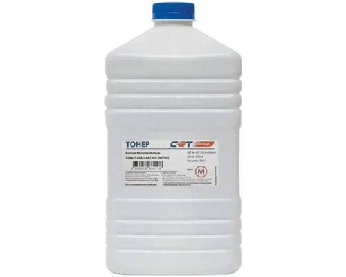 [Запасные части для принтеров и копиров] Тонер NF7M TN-711M/514M для KONICA MINOLTA Bizhub C654/C754/C654e/C754e (CET) Magenta, 500г/бут, CET111114M500, TN-711M/514M