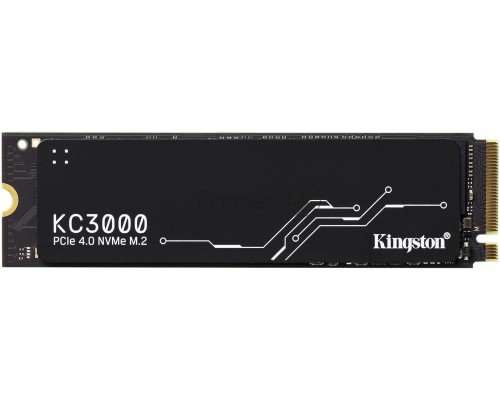 Накопитель SSD Kingston 512Gb M.2 KC3000 <SKC3000S/512G> (PCI-E 4.0 x4, up to 7000/3900Mbs, 3D TLC, NVMe, 400TBW, Phison E18, 22х80mm, LP heatsink)