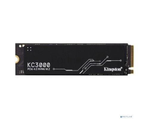 Накопитель SSD Kingston 512Gb M.2 KC3000 <SKC3000S/512G> (PCI-E 4.0 x4, up to 7000/3900Mbs, 3D TLC, NVMe, 400TBW, Phison E18, 22х80mm, LP heatsink)