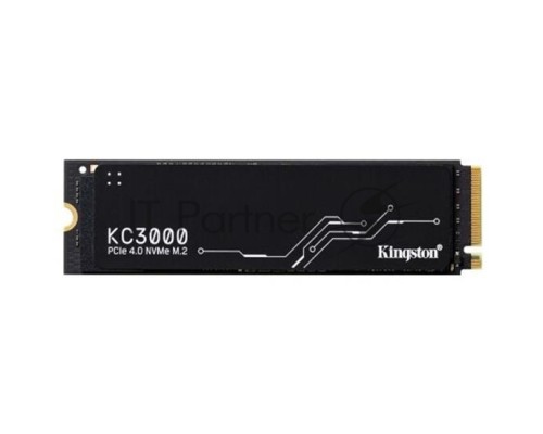Накопитель SSD Kingston 512Gb M.2 KC3000 <SKC3000S/512G> (PCI-E 4.0 x4, up to 7000/3900Mbs, 3D TLC, NVMe, 400TBW, Phison E18, 22х80mm, LP heatsink)