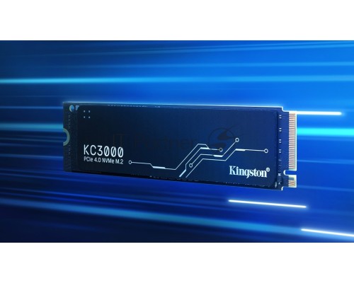 Накопитель SSD Kingston 512Gb M.2 KC3000 <SKC3000S/512G> (PCI-E 4.0 x4, up to 7000/3900Mbs, 3D TLC, NVMe, 400TBW, Phison E18, 22х80mm, LP heatsink)