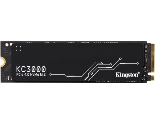 Накопитель SSD Kingston 512Gb M.2 KC3000 <SKC3000S/512G> (PCI-E 4.0 x4, up to 7000/3900Mbs, 3D TLC, NVMe, 400TBW, Phison E18, 22х80mm, LP heatsink)