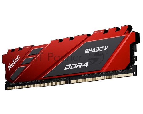 Оперативная память Netac 8GB DDR4 3600MHz Shadow CL18 1.35V / NTSDD4P36SP-08R / Rad / with radiator