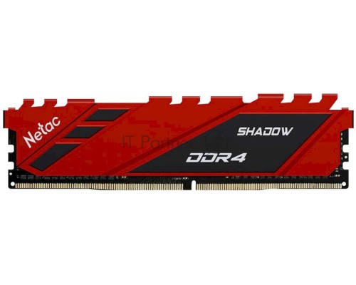 Оперативная память Netac 8GB DDR4 3600MHz Shadow CL18 1.35V / NTSDD4P36SP-08R / Rad / with radiator