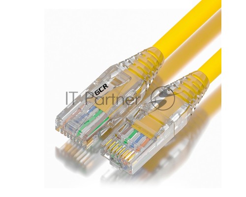 Патч-корд GCR 3.0m LSZH UTP кат.5e, желтый, коннектор ABS, 24 AWG, ethernet high speed 1 Гбит/с, RJ45, T568B, GCR-52667 Патч-корд GCR 3.0m LSZH UTP кат.5e, желтый, коннектор ABS, 24 AWG, ethernet high speed 1 Гбит/с, RJ45, T568B, GCR-52667