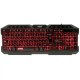 Игровая клавиатура Qumo Fallen 2 K56, проводная, 104 + 10 клавиш мультимедиа, встроенные подсветки общая + кнопок 3 цвета
