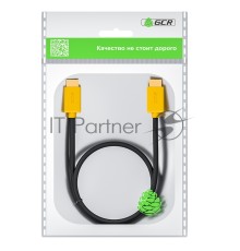 Кабель GCR 2.0m HDMI версия 2.0, HDR 4:2:2, Ultra HD, 4K 60 fps 60Hz/5K*30Hz, 3D, AUDIO, 18.0 Гбит/с, 28/28 AWG, OD7.3mm, тройной экран, черный, желтые коннекторы, GCR-HM441-2.0m GCR Кабель 2.0m HDMI версия 2.0, HDR 4:2:2, Ultra HD, 4K 60 fps 60Hz/5K*30H