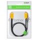 Кабель GCR 2.0m HDMI версия 2.0, HDR 4:2:2, Ultra HD, 4K 60 fps 60Hz/5K*30Hz, 3D, AUDIO, 18.0 Гбит/с, 28/28 AWG, OD7.3mm, тройной экран, черный, желтые коннекторы, GCR-HM441-2.0m GCR Кабель 2.0m HDMI версия 2.0, HDR 4:2:2, Ultra HD, 4K 60 fps 60Hz/5K*30H