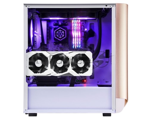 Корпус Silverstone SST-SEA1GW-G розовое золото и белый , закалённое стекло Корпус Silverstone SST-SEA1GW-G розовое золото и белый , закалённое стекло