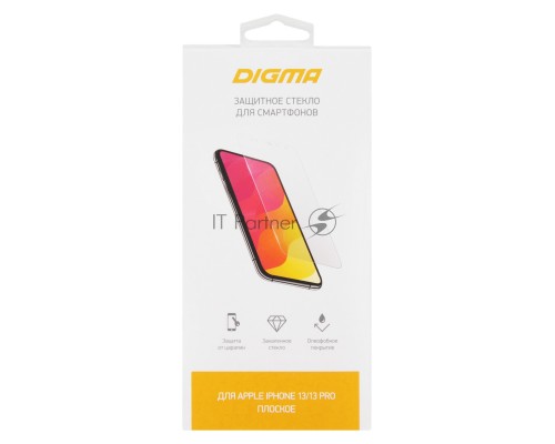 Защитное стекло для экрана Digma DGG2AP13PM для Apple iPhone 13 Pro Max 2.5D 1шт.