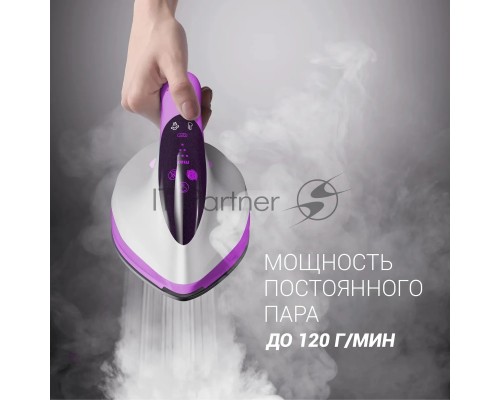 Парогенератор Polaris PSS 6540K 2400Вт белый/лиловый