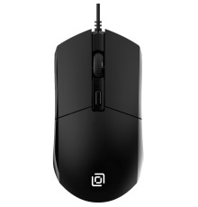 Мышь проводная Oklick 207M черный, 2400 dpi, USB, кнопки - 4