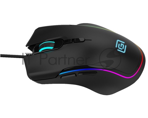 Мышь проводная Oklick 729G LABYRINTH черный, 6400 dpi, USB, кнопки - 7