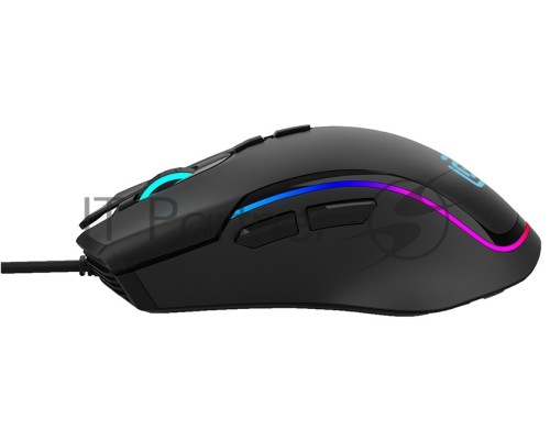 Мышь проводная Oklick 729G LABYRINTH черный, 6400 dpi, USB, кнопки - 7