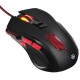 Мышь проводная Oklick 806G черный/красный, 3200 dpi, USB, кнопки - 8