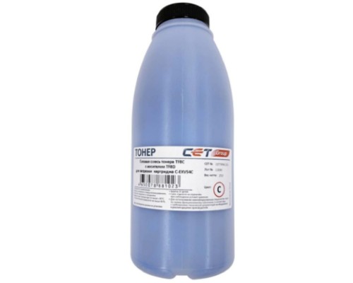 [Запасные части для принтеров и копиров] Тонер TF8C + носитель TF8D C-EXV54 для CANON iRC3025/3025i/3020 (CET) Cyan, 232г/бут, CET7496C232, C-EXV54