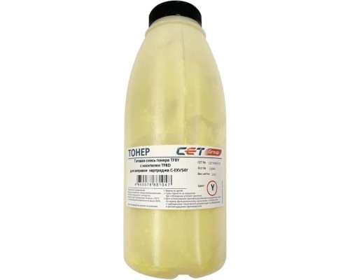 [Запасные части для принтеров и копиров] Тонер TF8Y + носитель TF8D C-EXV54 для CANON iRC3025/3025i/3020 (CET) Yellow, 232г/бут, CET7498Y232, C-EXV54