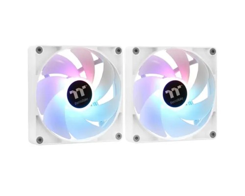 [Блок питания] Кулер для компьютерного корпуса, Thermaltake, CT140 ARGB Sync PC Cooling Fan, CL-F154-PL14SW-A, ARGB 140мм вентилятор, 500-1000 об.мин, 4pin PWM/3pin ARGB, 77.37CFM, 30.5 dB(A), 140x140x25мм, Белый