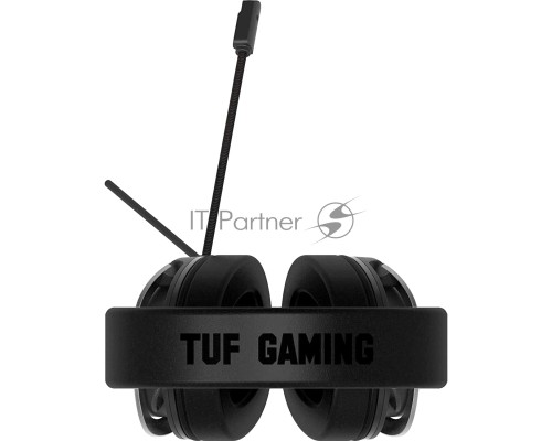 Игровые наушники ASUS TUF Gaming H1 WL чёрные (2.4 ГГц, 7.1 виртуально, 40мм, неодимовые магниты, 32 Ом, 20~20000 Гц, микрофон, USB-C, PC, Mac, PS4, Nintendo Switch, Xbox One, 90YH0391-B3UA00)
