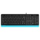 Клавиатура A4Tech Fstyler FKS10 черный/синий USB