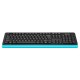 Клавиатура A4Tech Fstyler FKS10 черный/синий USB