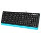 Клавиатура A4Tech Fstyler FKS10 черный/синий USB