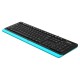 Клавиатура A4Tech Fstyler FKS10 черный/синий USB