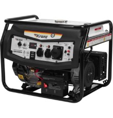 Kranz KR-16-1135 Генератор бензиновый KR5500EA, 5,5кВт, 230В, 25л, коннектор автоматики, электростартер