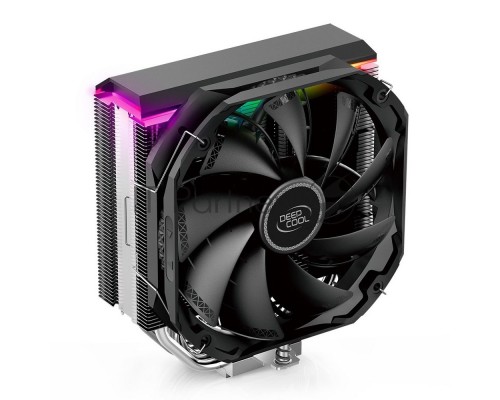 Кулер для процессора DEEPCOOL AS500 (R-AS500-BKNLMN-G) (4pin, 1155 / 1400 / 2011 / 2066 / AM4-FM2, 26дБ, 500-1400об / мин)