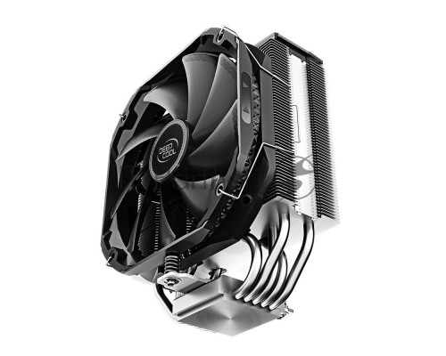 Кулер для процессора DEEPCOOL AS500 (R-AS500-BKNLMN-G) (4pin, 1155 / 1400 / 2011 / 2066 / AM4-FM2, 26дБ, 500-1400об / мин)