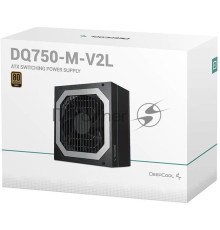 Блок питания DEEPCOOL DQ750 (DQ750-M-V2L), 750 Вт, ATX12V 2.31, активный PFC, вентилятор 120x120 мм, cертификат 80 PLUS Gold, отстегивающиеся кабели