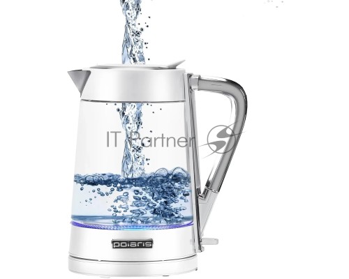 Чайник электрический Polaris PWK 1715 CGL Water Way Pro, Белый
