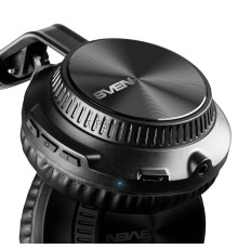 Гарнитура накладные Sven AP-B630MV 1м черный беспроводные bluetooth оголовье (SV-019303)
