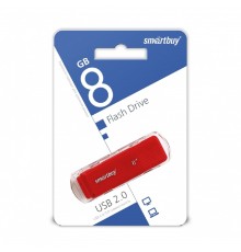 Smartbuy USB Drive 8GB Dock Red (SB8GBDK-R) UFD 2.0