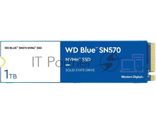 Накопитель SSD Western Digital WD Blue SN570 WDS100T3B0C 1ТБ M2.2280 NVMe PCIe Gen3 8Gb/s Накопитель SSD Western Digital WD Blue SN570 WDS100T3B0C 1ТБ M2.2280 NVMe PCIe Gen3 8Gb/s