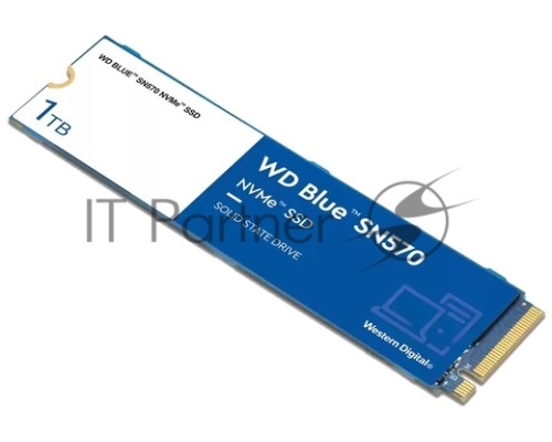 Накопитель SSD Western Digital WD Blue SN570 WDS100T3B0C 1ТБ M2.2280 NVMe PCIe Gen3 8Gb/s Накопитель SSD Western Digital WD Blue SN570 WDS100T3B0C 1ТБ M2.2280 NVMe PCIe Gen3 8Gb/s