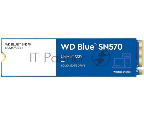 Накопитель SSD Western Digital WD Blue SN570 WDS100T3B0C 1ТБ M2.2280 NVMe PCIe Gen3 8Gb/s Накопитель SSD Western Digital WD Blue SN570 WDS100T3B0C 1ТБ M2.2280 NVMe PCIe Gen3 8Gb/s