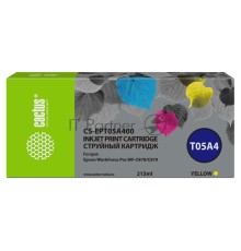 Картридж струйный Cactus CS-EPT05A400 желтый (215мл) для Epson WorkForce Pro WF-C878/C879