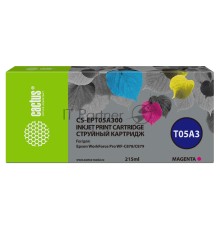Картридж струйный Cactus CS-EPT05A300 пурпурный (215мл) для Epson WorkForce Pro WF-C878/C879