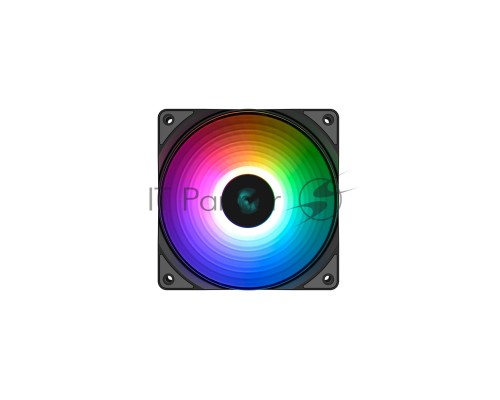 Водяное охлаждение DeepCool Castle 240 RGB V2 для процессора, СВО, Socket 115x/1200, 1356, 1366, 2011, 2011-3, 2066, AM2, AM2+, AM3, AM3+, AM4, FM1, FM2, FM2+, TR4, sTRX4, SP3, 2x120 мм, 500-1800 об/мин, TDP 250 Вт, разноцветная подсветка
