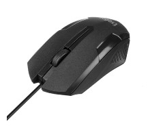 Мышь ExeGate SH-9025L (USB, оптическая, 1000dpi, 3D, 3 кнопки и колесо прокрутки, длина кабеля 2м, черная, RTL) (279942)
