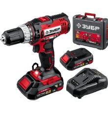 ЗУБР дрель-шуруповерт, С1-18, 18 В, 40 Н·м, 2 АКБ (2 А·ч), кейс  [ДШЛ-185-22]