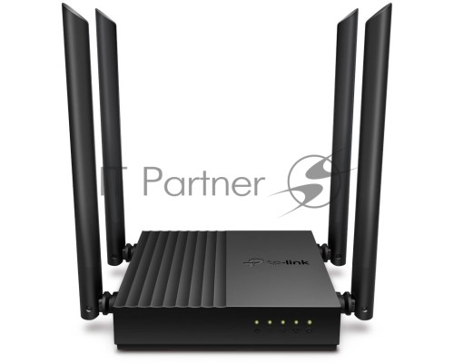 Роутер TP-Link Archer A64 AC1300 Wi-Fi роутер с MU-MIMO. RouterSPEED: 400 Mbps at 2.4GHz + 867Mbps at 5GHz SPEC: 4×Antennas, 1×Gigabit WAN Port + 4×Gigabit LAN Ports FEATURE: Tether App, WPA3, Access Point Mode, IPv6 Supported, IPTV, Beamforming, Smart C