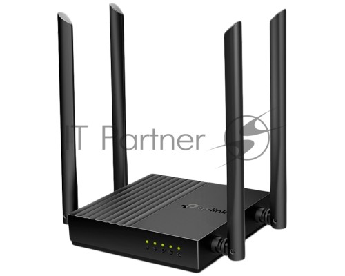 Роутер TP-Link Archer A64 AC1300 Wi-Fi роутер с MU-MIMO. RouterSPEED: 400 Mbps at 2.4GHz + 867Mbps at 5GHz SPEC: 4×Antennas, 1×Gigabit WAN Port + 4×Gigabit LAN Ports FEATURE: Tether App, WPA3, Access Point Mode, IPv6 Supported, IPTV, Beamforming, Smart C