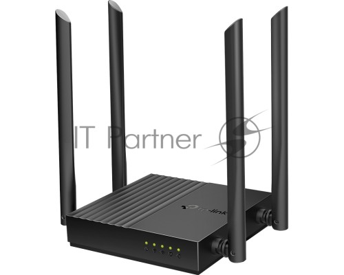 Роутер TP-Link Archer A64 AC1300 Wi-Fi роутер с MU-MIMO. RouterSPEED: 400 Mbps at 2.4GHz + 867Mbps at 5GHz SPEC: 4×Antennas, 1×Gigabit WAN Port + 4×Gigabit LAN Ports FEATURE: Tether App, WPA3, Access Point Mode, IPv6 Supported, IPTV, Beamforming, Smart C