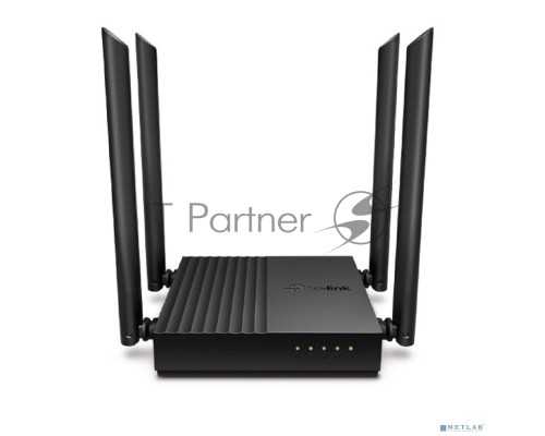 Роутер TP-Link Archer A64 AC1300 Wi-Fi роутер с MU-MIMO. RouterSPEED: 400 Mbps at 2.4GHz + 867Mbps at 5GHz SPEC: 4×Antennas, 1×Gigabit WAN Port + 4×Gigabit LAN Ports FEATURE: Tether App, WPA3, Access Point Mode, IPv6 Supported, IPTV, Beamforming, Smart C