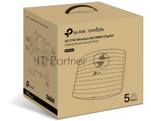 Точка доступа TP-Link EAP245(5-pack) AC1750 10/100/1000BASE-TX